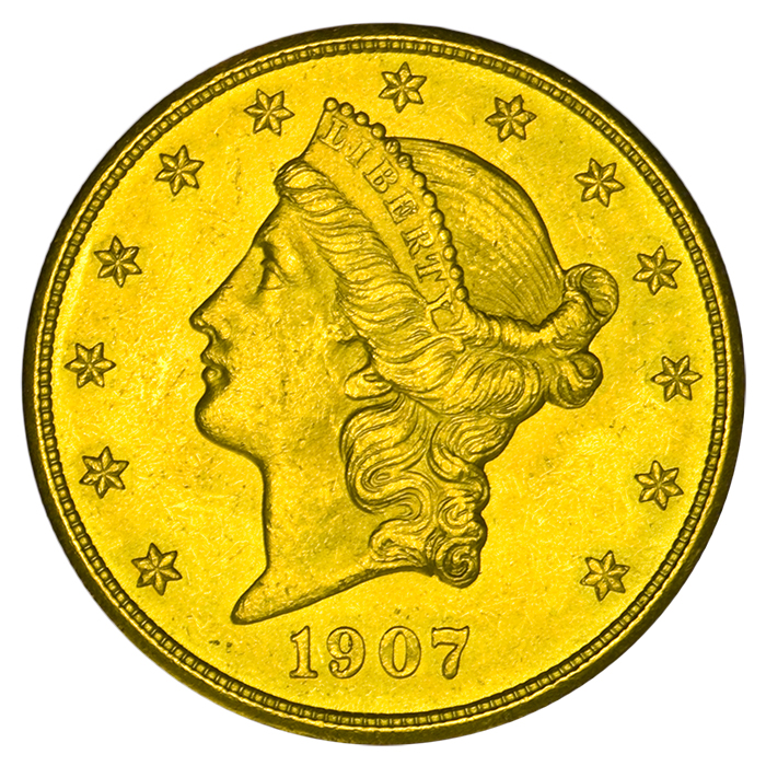 Goldmünze 20 US Dollar Liberty Kopf pro aurum